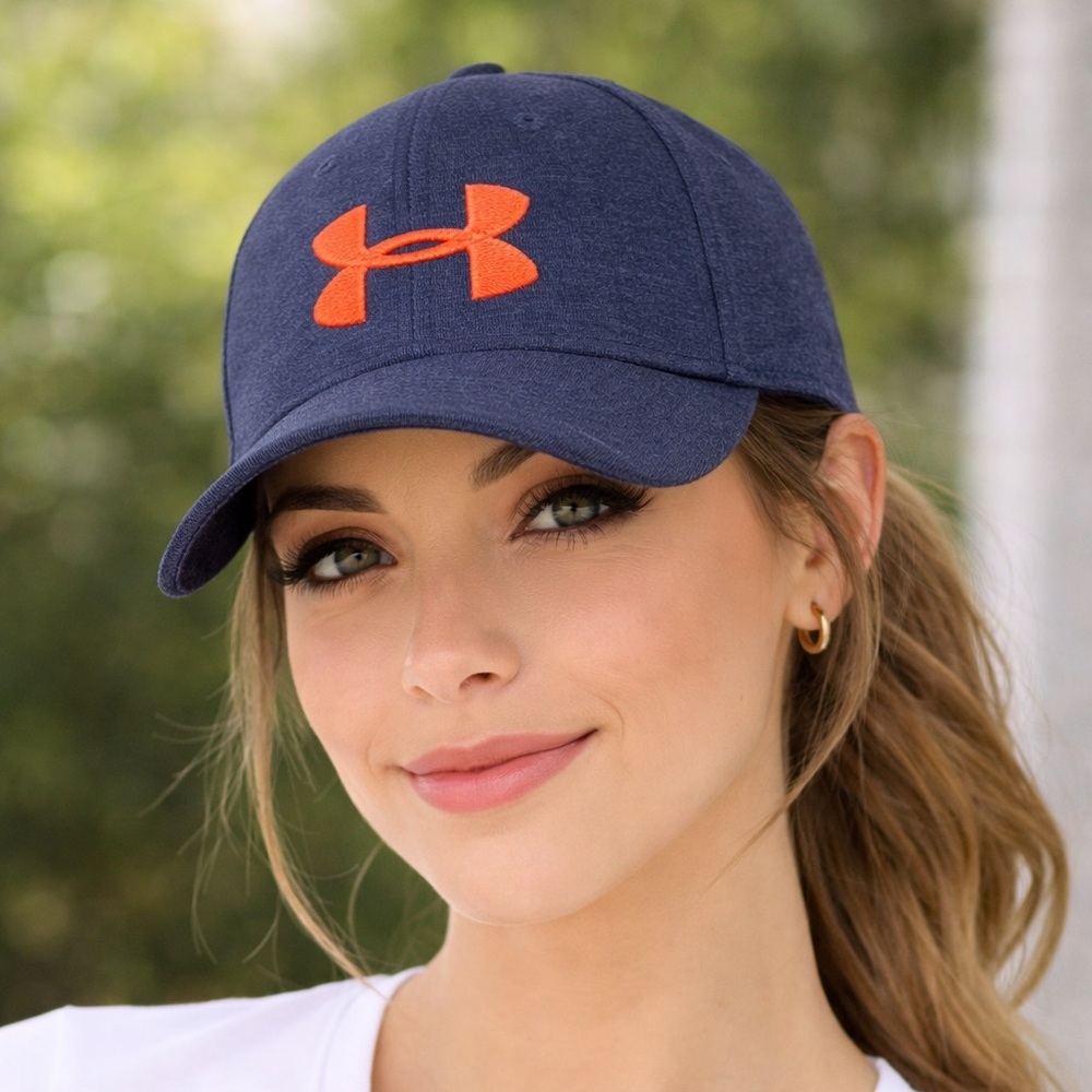 Under Armour Women's Cap in Navy and Orange